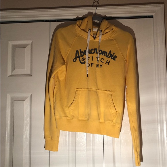 Abercrombie Fitch Yellow Hoodie 